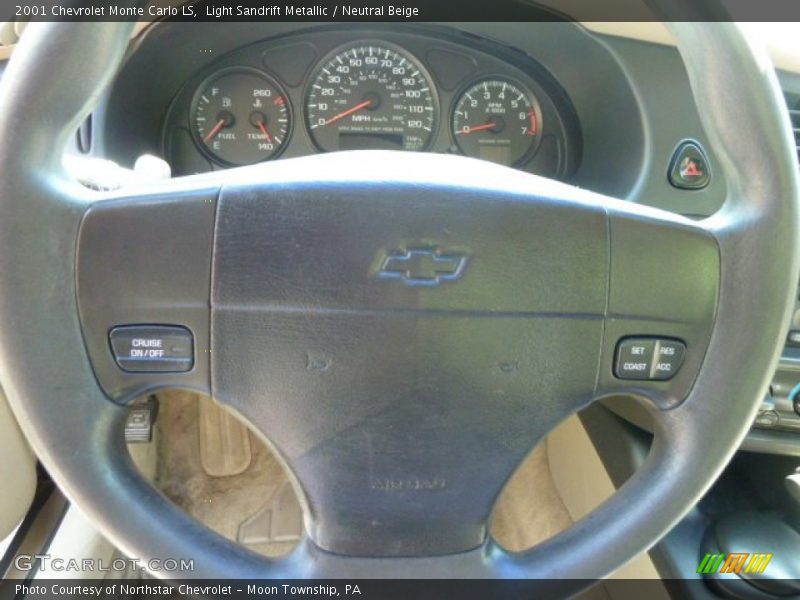 Light Sandrift Metallic / Neutral Beige 2001 Chevrolet Monte Carlo LS
