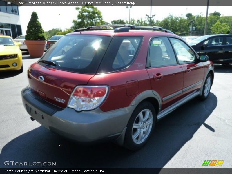 Garnet Red Pearl / Desert Beige 2007 Subaru Impreza Outback Sport Wagon