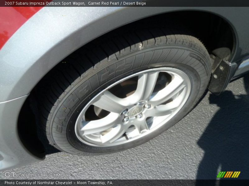 Garnet Red Pearl / Desert Beige 2007 Subaru Impreza Outback Sport Wagon