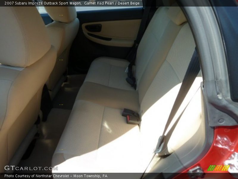 Garnet Red Pearl / Desert Beige 2007 Subaru Impreza Outback Sport Wagon