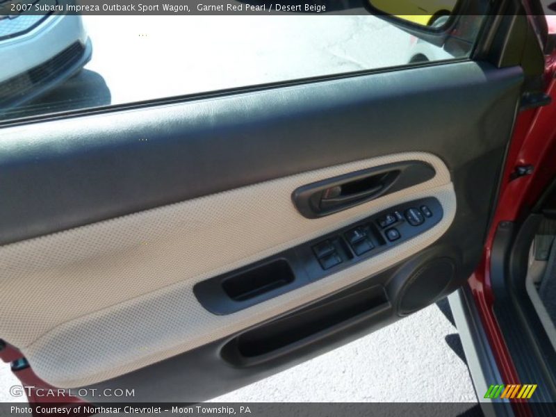 Garnet Red Pearl / Desert Beige 2007 Subaru Impreza Outback Sport Wagon