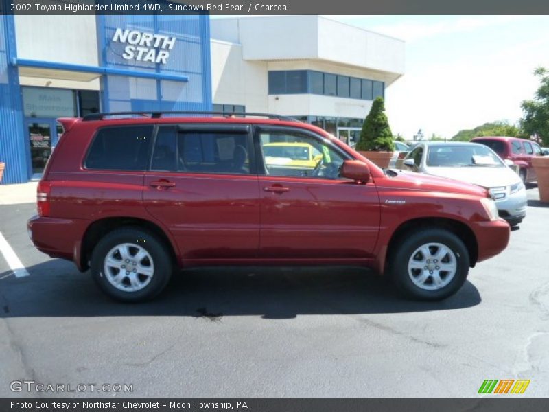 Sundown Red Pearl / Charcoal 2002 Toyota Highlander Limited 4WD