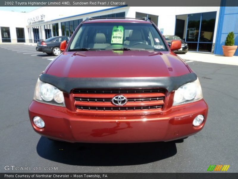 Sundown Red Pearl / Charcoal 2002 Toyota Highlander Limited 4WD