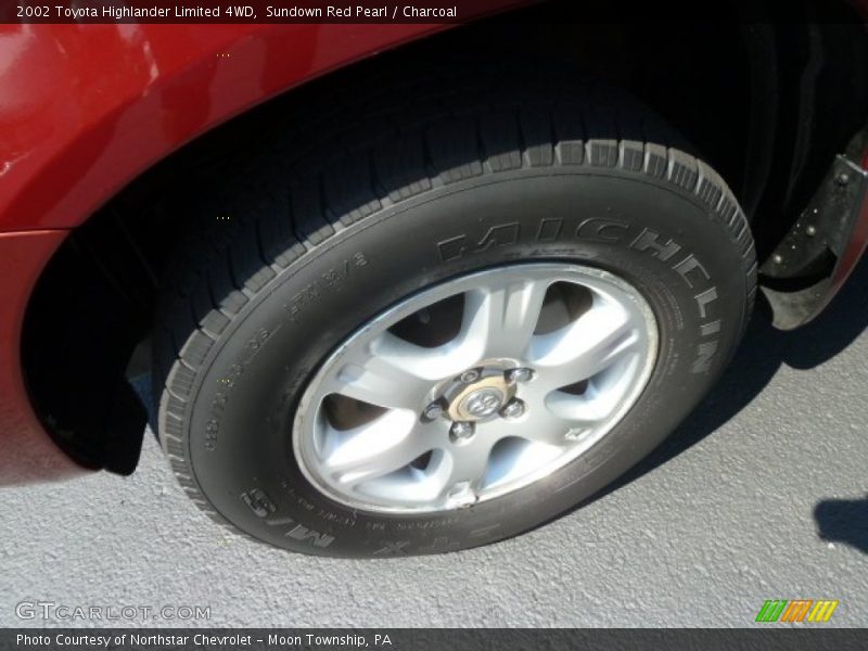 Sundown Red Pearl / Charcoal 2002 Toyota Highlander Limited 4WD