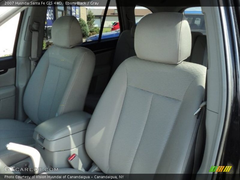 Ebony Black / Gray 2007 Hyundai Santa Fe GLS 4WD