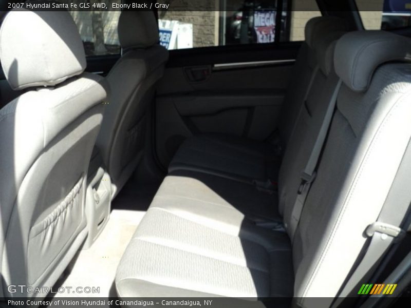 Ebony Black / Gray 2007 Hyundai Santa Fe GLS 4WD