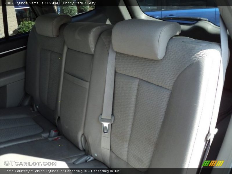 Ebony Black / Gray 2007 Hyundai Santa Fe GLS 4WD