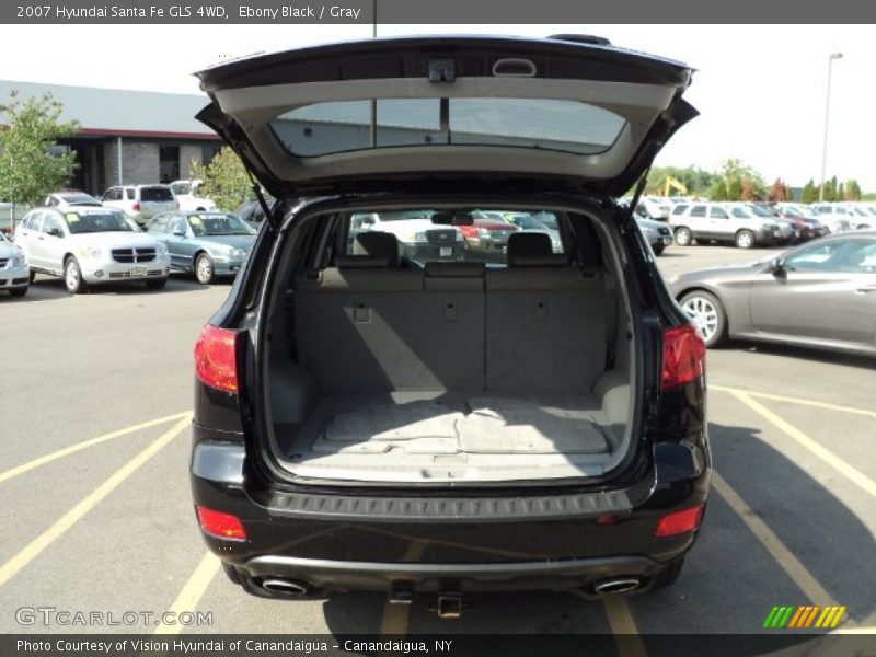 Ebony Black / Gray 2007 Hyundai Santa Fe GLS 4WD