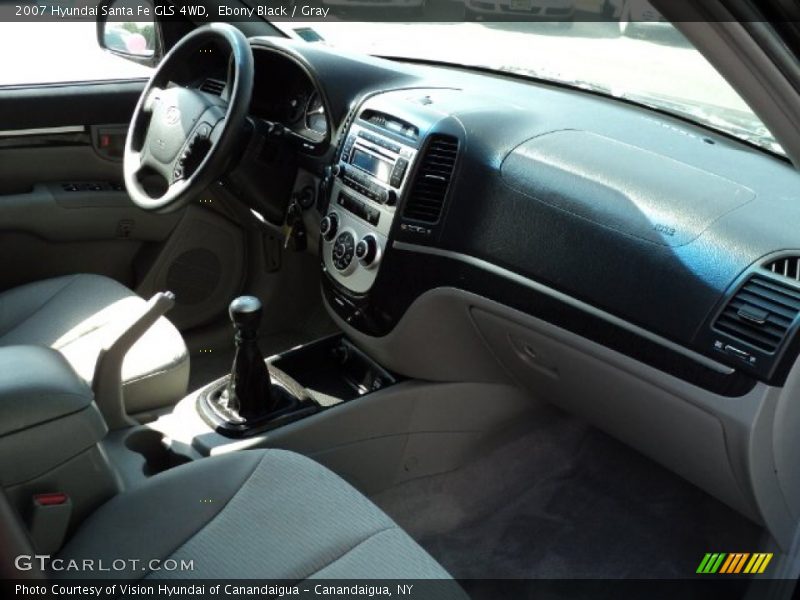 Ebony Black / Gray 2007 Hyundai Santa Fe GLS 4WD