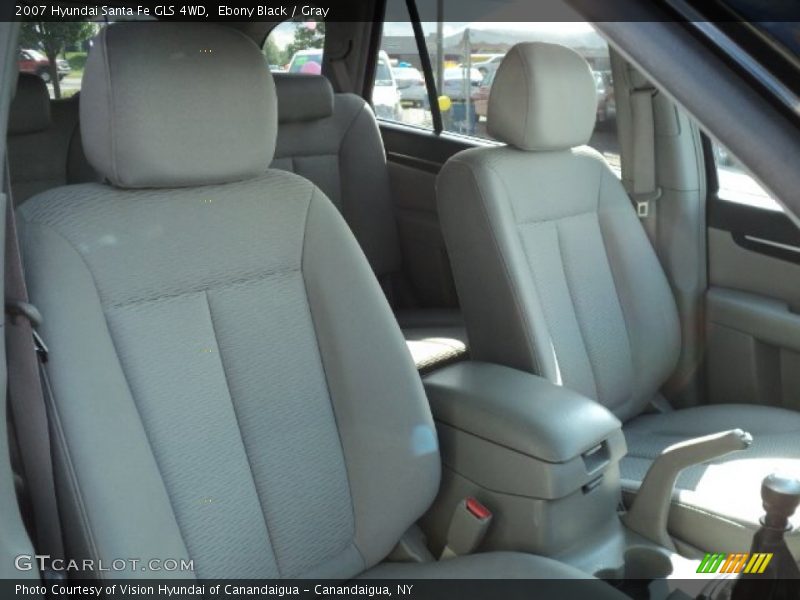 Ebony Black / Gray 2007 Hyundai Santa Fe GLS 4WD