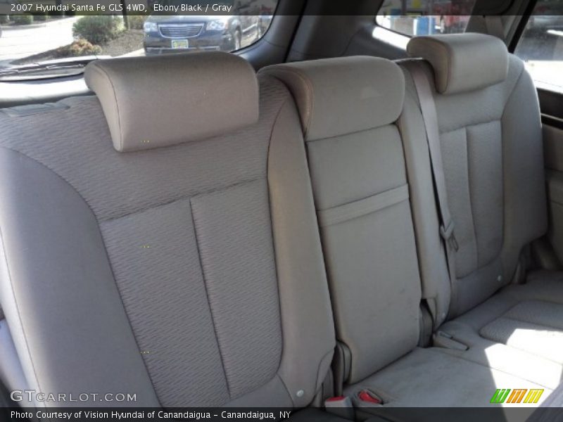 Ebony Black / Gray 2007 Hyundai Santa Fe GLS 4WD