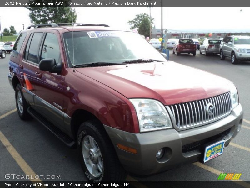 Toreador Red Metallic / Medium Dark Parchment 2002 Mercury Mountaineer AWD