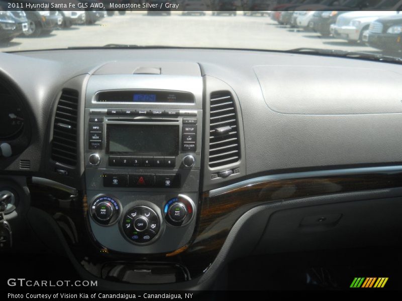 Moonstone Silver / Gray 2011 Hyundai Santa Fe GLS AWD