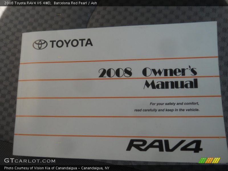 Barcelona Red Pearl / Ash 2008 Toyota RAV4 V6 4WD