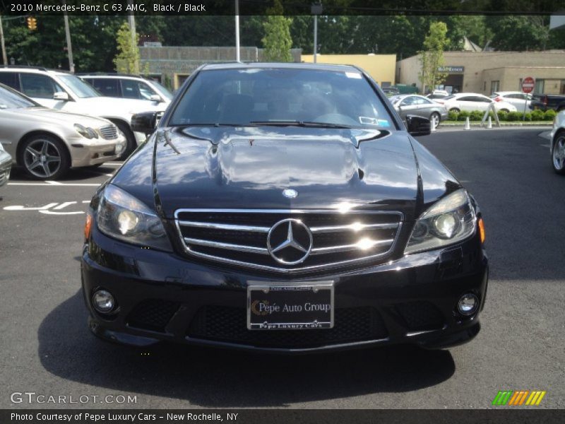 Black / Black 2010 Mercedes-Benz C 63 AMG