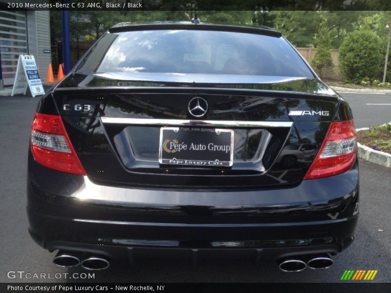 Black / Black 2010 Mercedes-Benz C 63 AMG