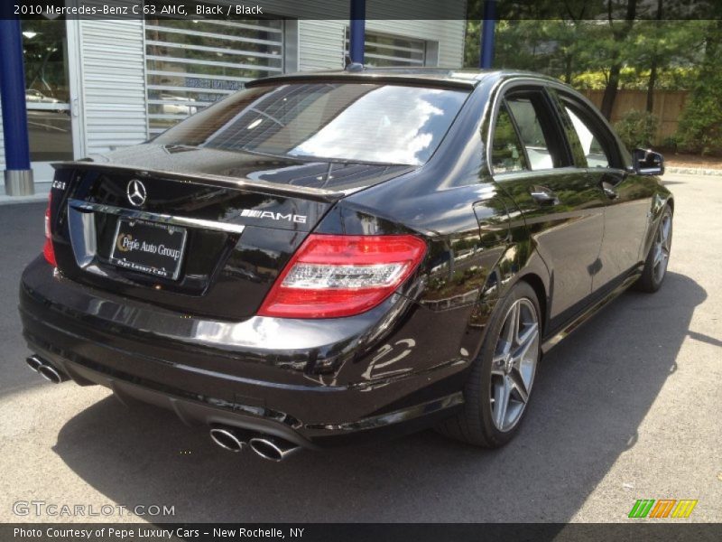 Black / Black 2010 Mercedes-Benz C 63 AMG