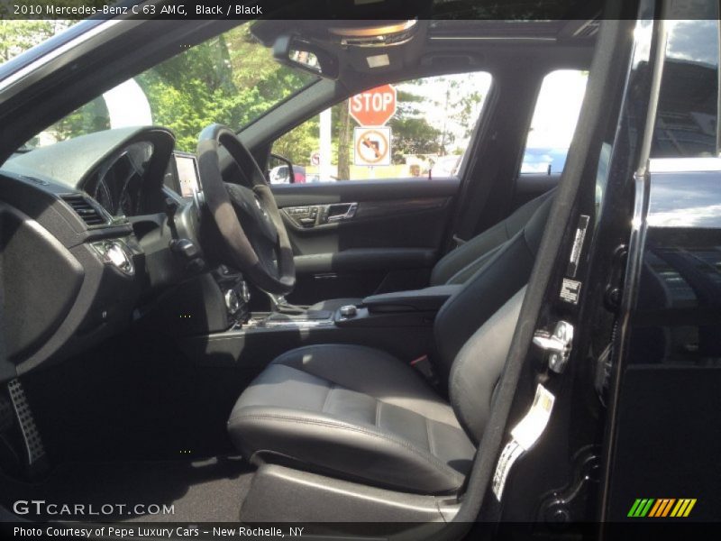 Black / Black 2010 Mercedes-Benz C 63 AMG