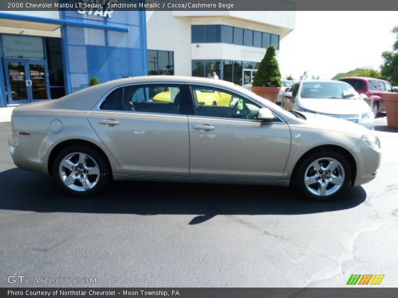 Sandstone Metallic / Cocoa/Cashmere Beige 2008 Chevrolet Malibu LT Sedan