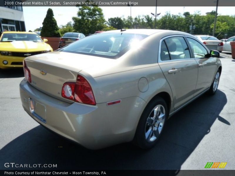 Sandstone Metallic / Cocoa/Cashmere Beige 2008 Chevrolet Malibu LT Sedan