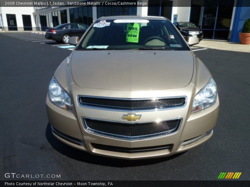 Sandstone Metallic / Cocoa/Cashmere Beige 2008 Chevrolet Malibu LT Sedan