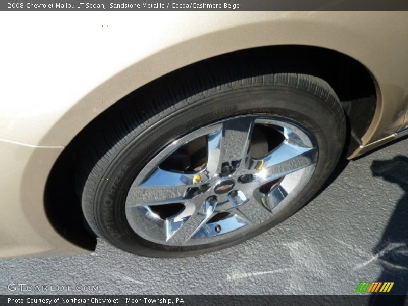 Sandstone Metallic / Cocoa/Cashmere Beige 2008 Chevrolet Malibu LT Sedan
