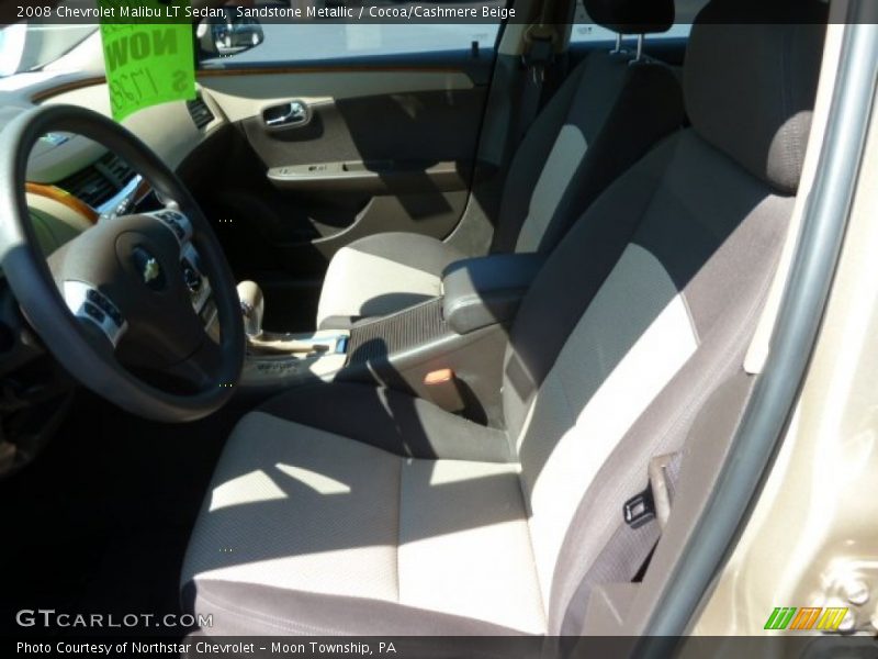 Sandstone Metallic / Cocoa/Cashmere Beige 2008 Chevrolet Malibu LT Sedan