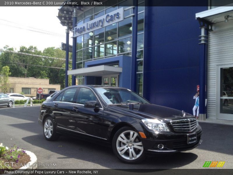 Black / Black 2010 Mercedes-Benz C 300 Luxury 4Matic