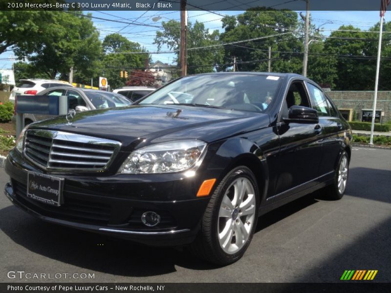 Black / Black 2010 Mercedes-Benz C 300 Luxury 4Matic