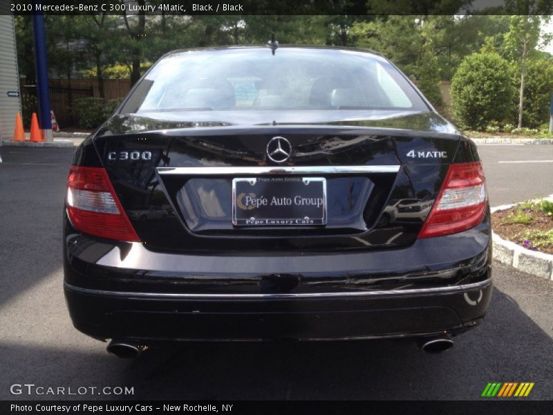 Black / Black 2010 Mercedes-Benz C 300 Luxury 4Matic