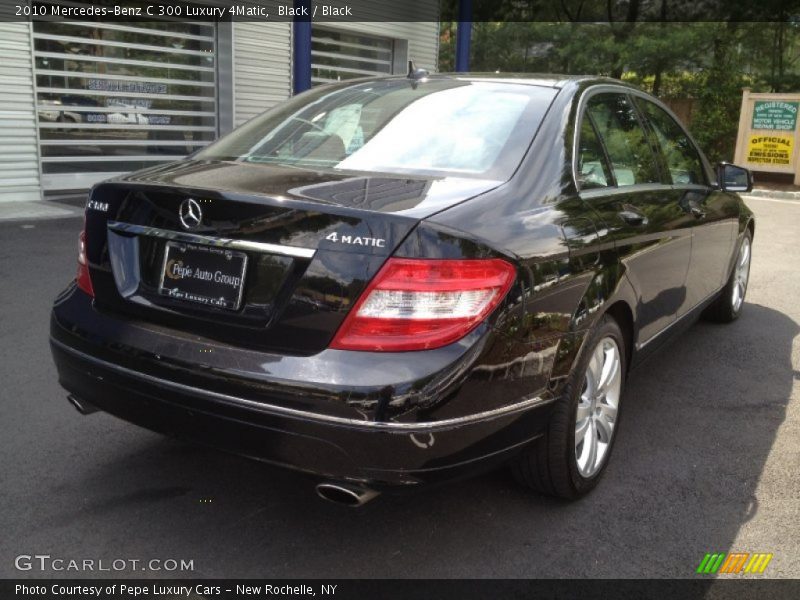 Black / Black 2010 Mercedes-Benz C 300 Luxury 4Matic