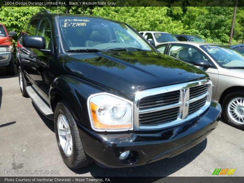 Black / Medium Slate Gray 2004 Dodge Durango Limited 4x4