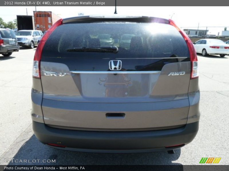 Urban Titanium Metallic / Beige 2012 Honda CR-V EX 4WD