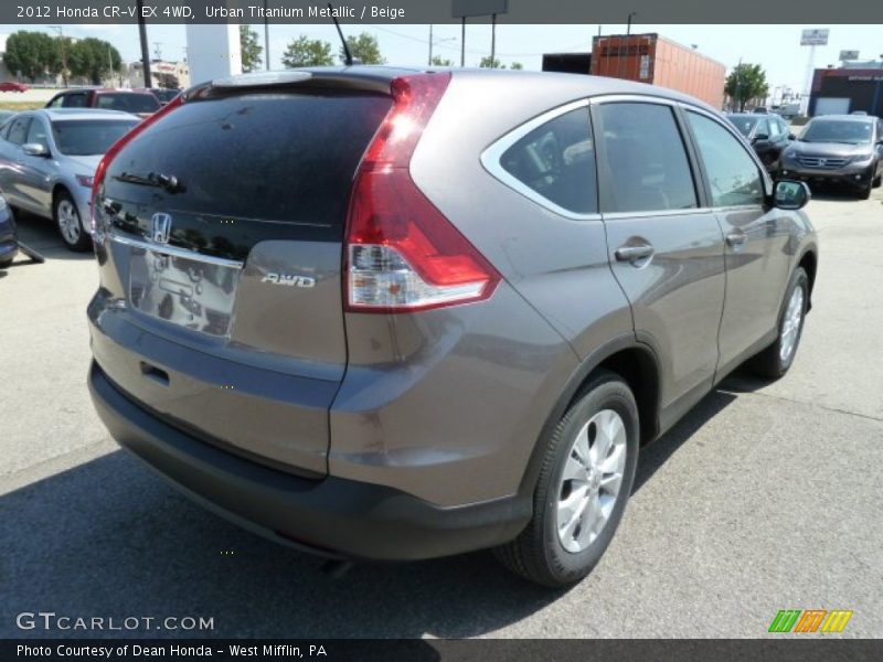 Urban Titanium Metallic / Beige 2012 Honda CR-V EX 4WD