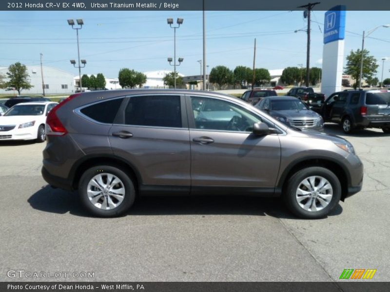 Urban Titanium Metallic / Beige 2012 Honda CR-V EX 4WD
