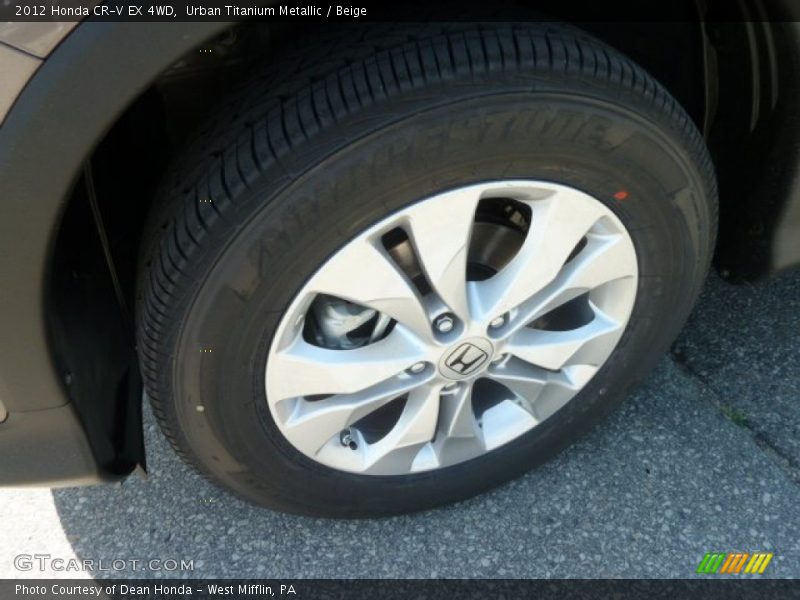Urban Titanium Metallic / Beige 2012 Honda CR-V EX 4WD