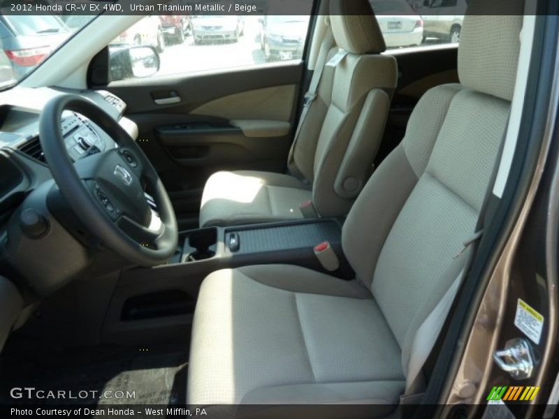Urban Titanium Metallic / Beige 2012 Honda CR-V EX 4WD