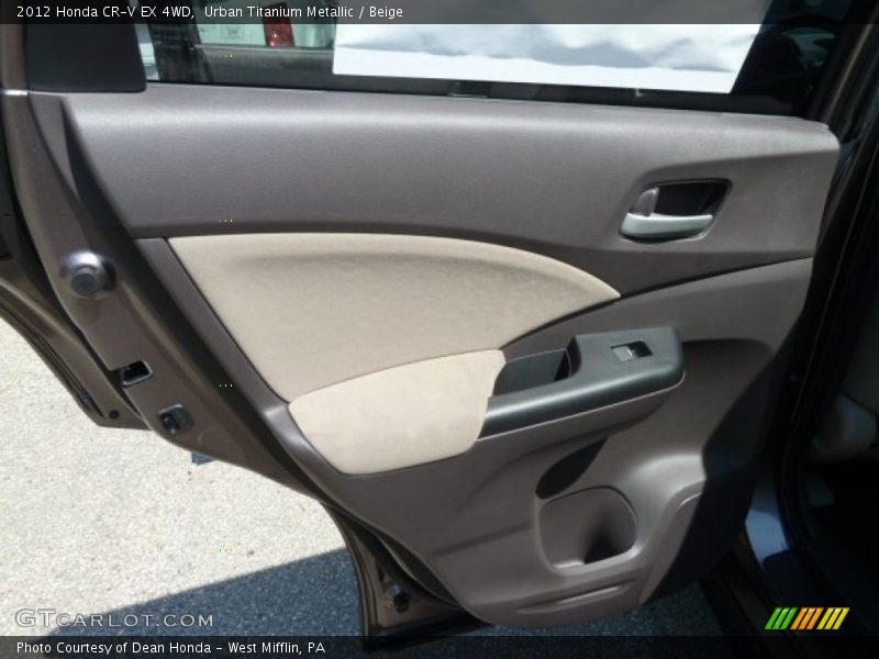 Urban Titanium Metallic / Beige 2012 Honda CR-V EX 4WD