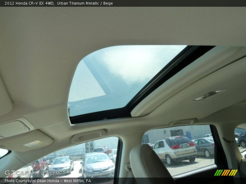 Urban Titanium Metallic / Beige 2012 Honda CR-V EX 4WD