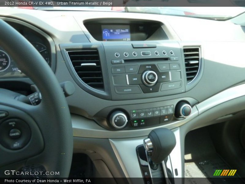 Urban Titanium Metallic / Beige 2012 Honda CR-V EX 4WD