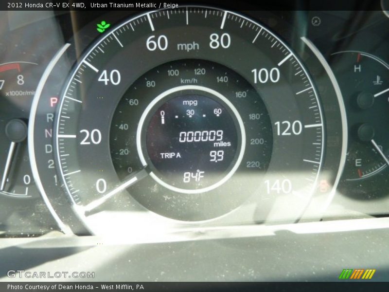 Urban Titanium Metallic / Beige 2012 Honda CR-V EX 4WD