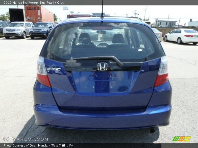 Vortex Blue Pearl / Gray 2012 Honda Fit