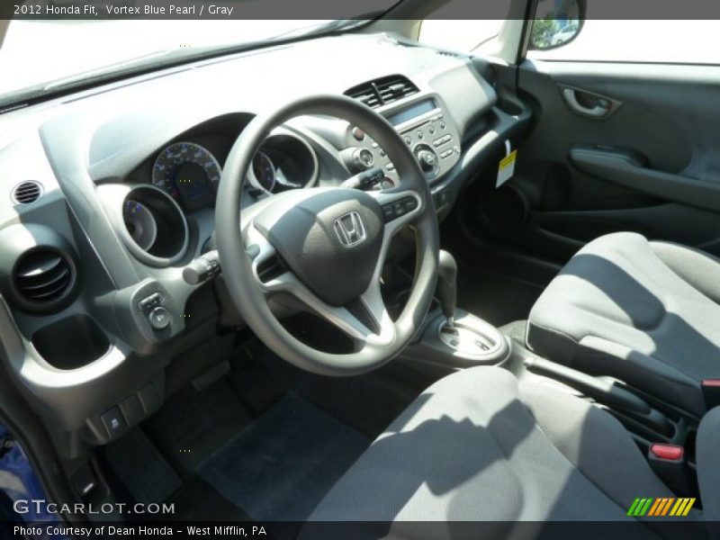Vortex Blue Pearl / Gray 2012 Honda Fit