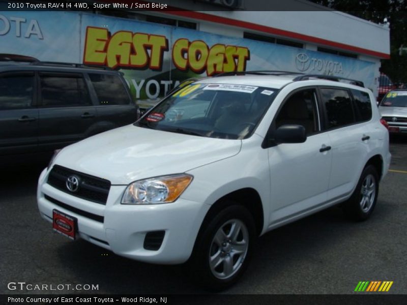 Super White / Sand Beige 2010 Toyota RAV4 I4 4WD
