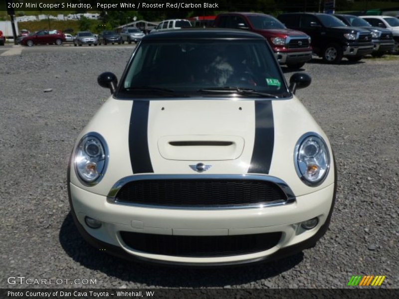 Pepper White / Rooster Red/Carbon Black 2007 Mini Cooper S Hardtop