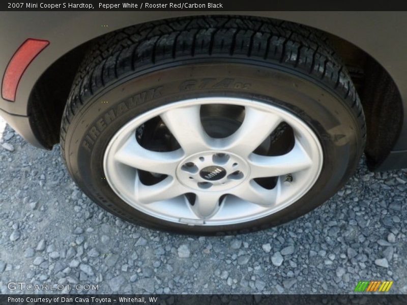 Pepper White / Rooster Red/Carbon Black 2007 Mini Cooper S Hardtop