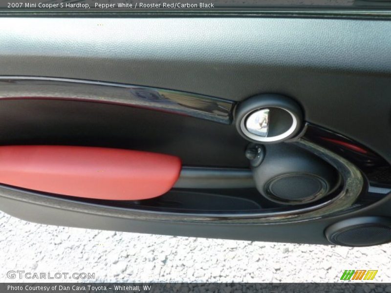 Pepper White / Rooster Red/Carbon Black 2007 Mini Cooper S Hardtop