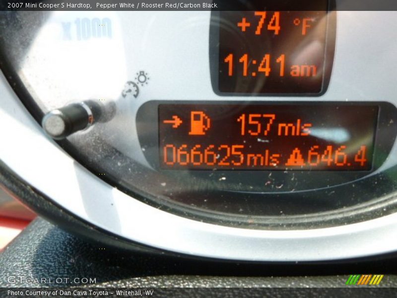 Pepper White / Rooster Red/Carbon Black 2007 Mini Cooper S Hardtop