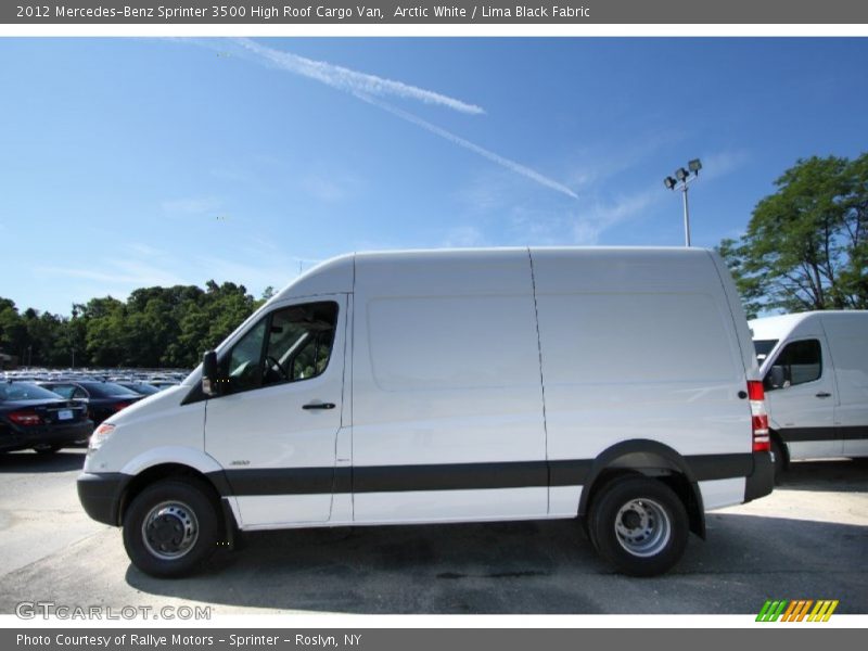 Arctic White / Lima Black Fabric 2012 Mercedes-Benz Sprinter 3500 High Roof Cargo Van