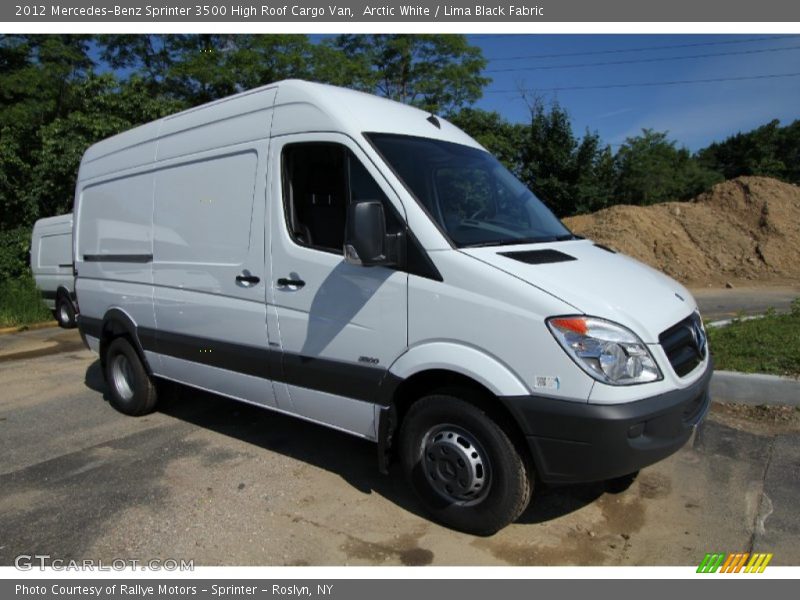 Front 3/4 View of 2012 Sprinter 3500 High Roof Cargo Van